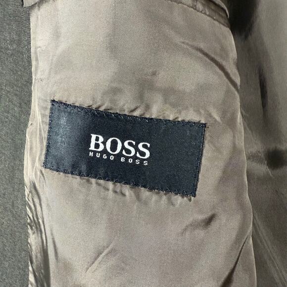 Hugo Boss Einstein Blazer 40R Men Micro Pattern Stretch Virgin Wool USA 3-Button - Picture 5 of 10